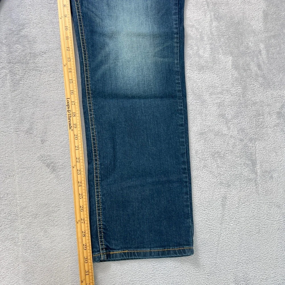 Levi's 514‎ Men's Straight Fit Jeans Blue Wash Stretch Denim W40 X L32 Fit 30